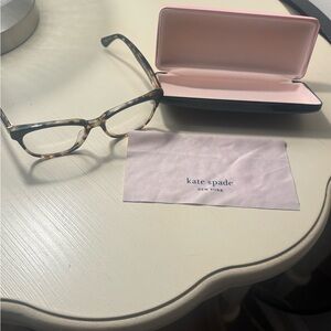 Kate Spade Tortoise Eyeglasses with Pink Case